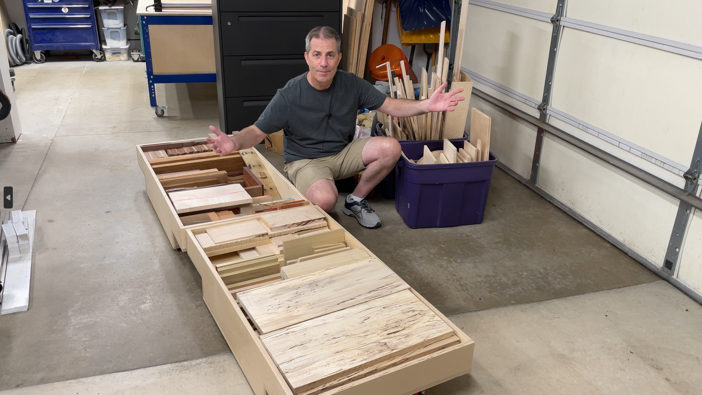 Workbench Rolling Storage Bins Plans (PDF Electronic download only)