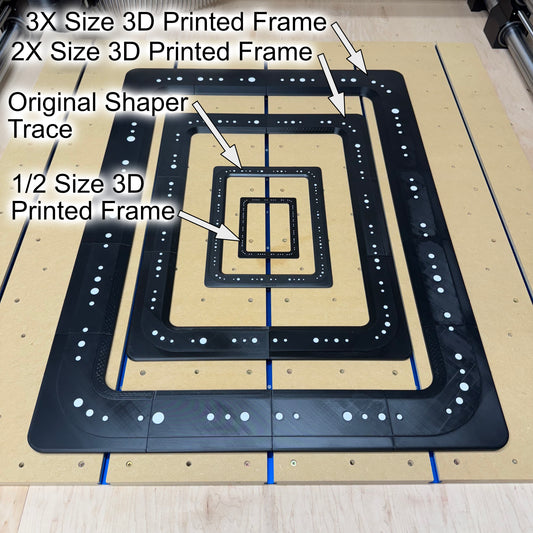 Shaper Trace Frame - 50%, 75%, 200% and 300% Sizes - 3D Printed Physical Items
