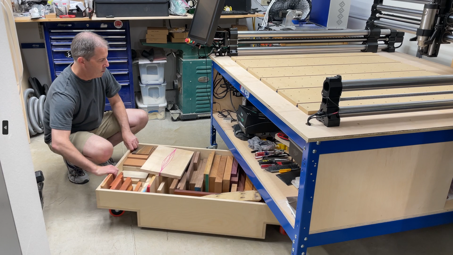 Workbench Rolling Storage Bins Plans (PDF Electronic download only)