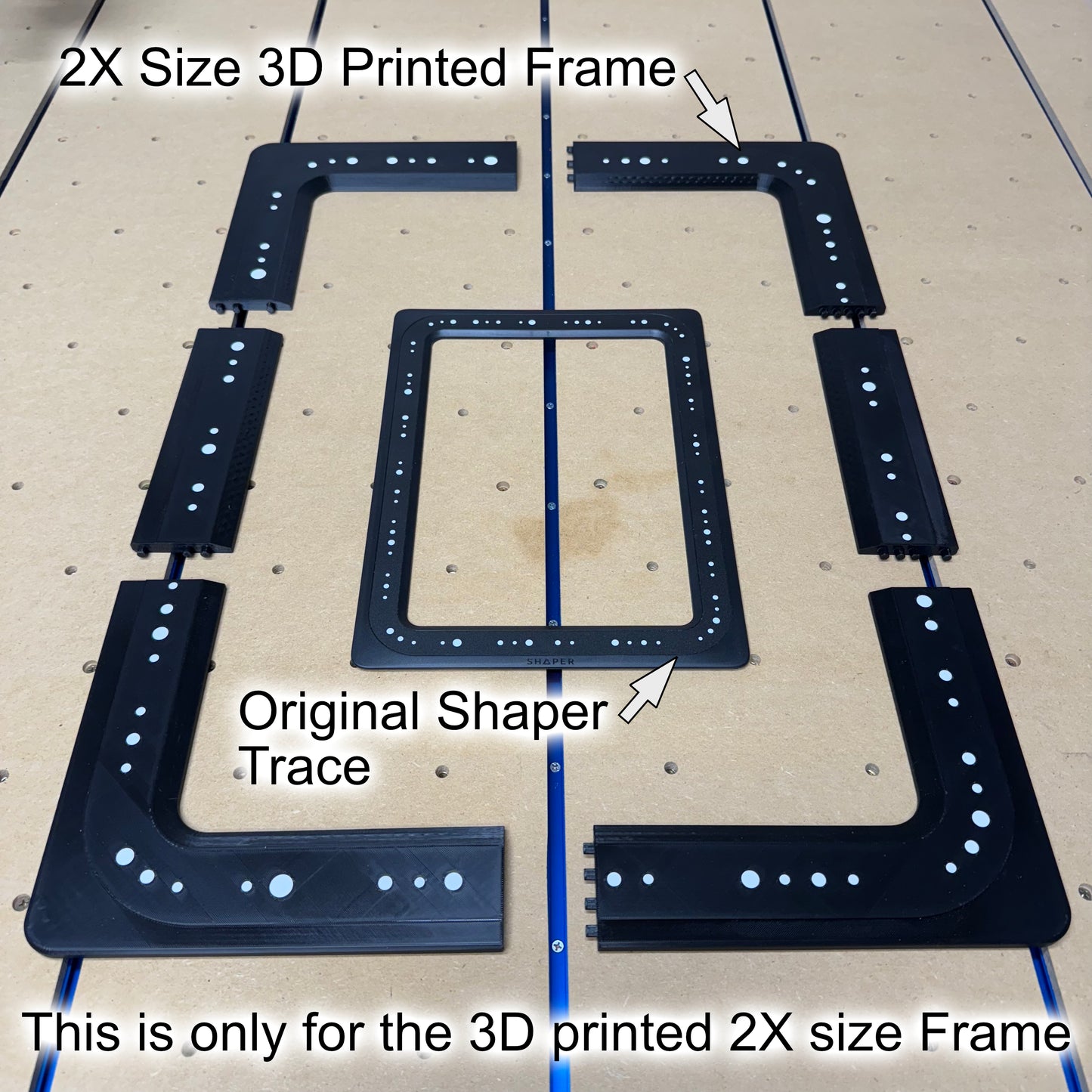 Shaper Trace Frame - 50%, 75%, 200% and 300% Sizes - 3D Printed Physical Items