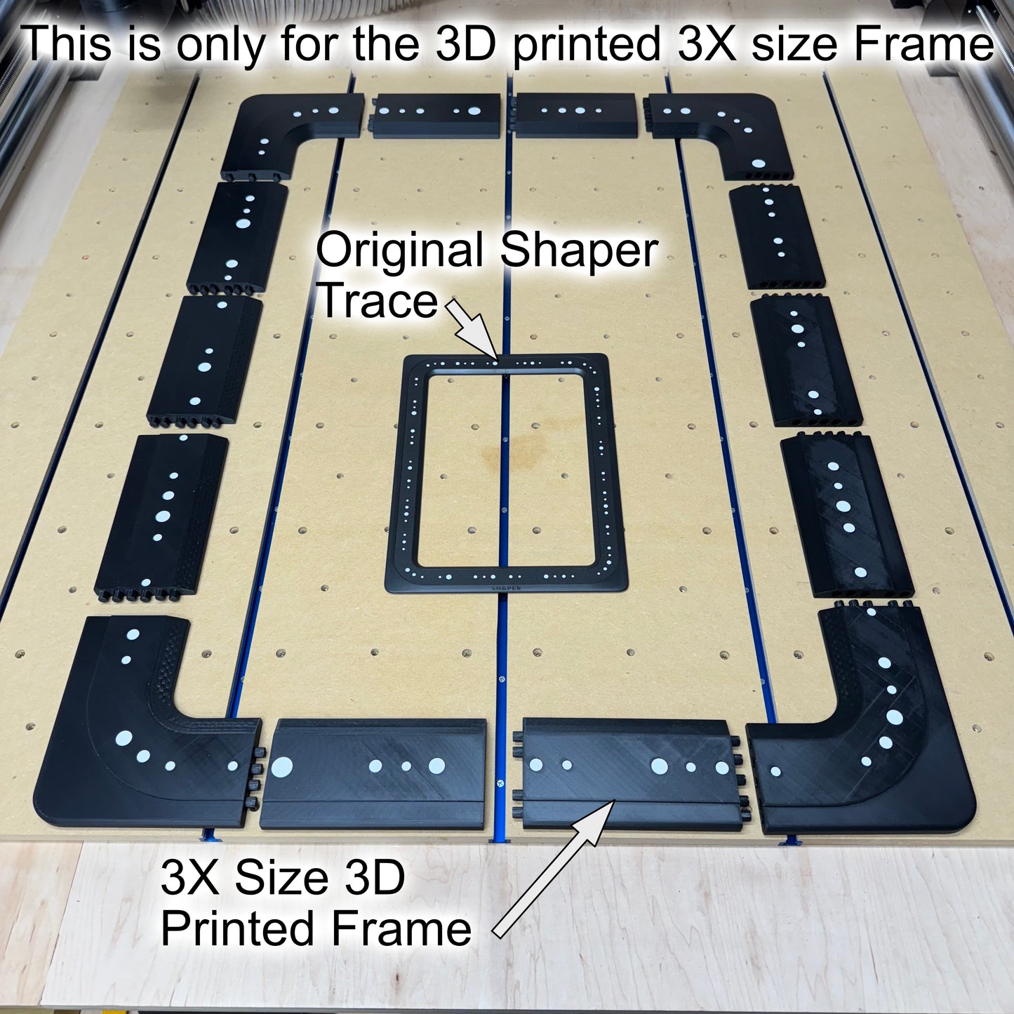 Shaper Trace Frame - 50%, 75%, 200% and 300% Sizes - 3D Printed Physical Items