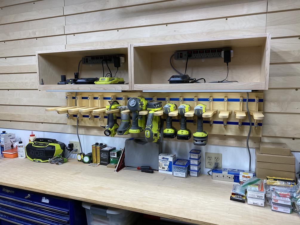Adjustable Width Tool Charging Station - Digital File