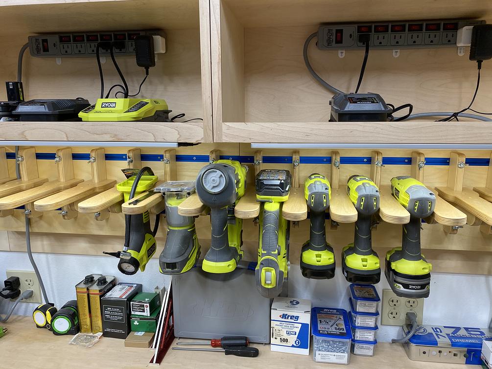Adjustable Width Tool Charging Station - Digital File