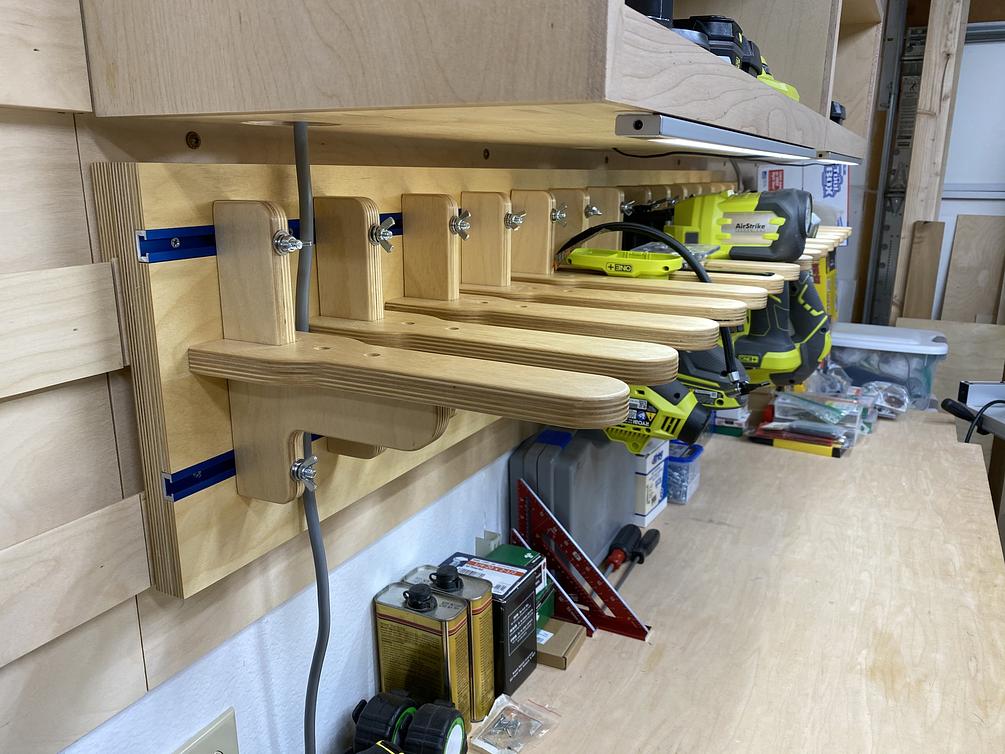 Adjustable Width Tool Charging Station - Digital File
